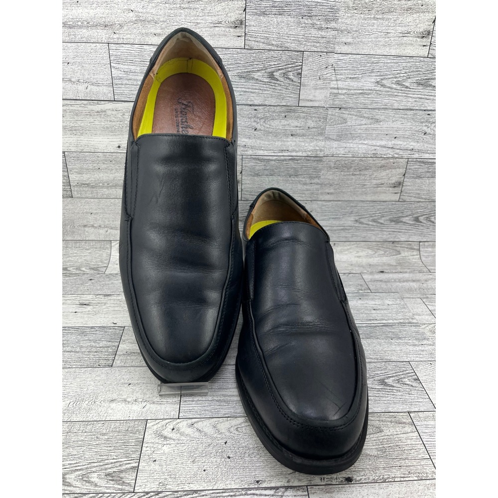 Florsheim‎ Comfortech Men Black Leather Apron Toe Slip On Loafers Size 10EEE